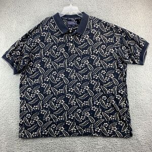 Steve Stricker Fairway Sport Mens Polo Shirt XXL Short Sleeve Cotton Feather Blu